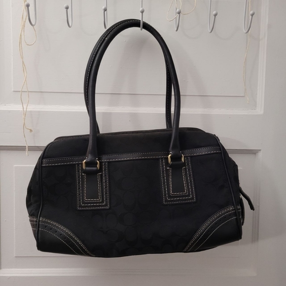 Authentic Coach black satchel handbag with hang tag Great cond. Pics - Picture 9 of 9